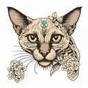 Siamese tattoo design idea