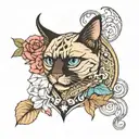 Siamese tattoo design idea