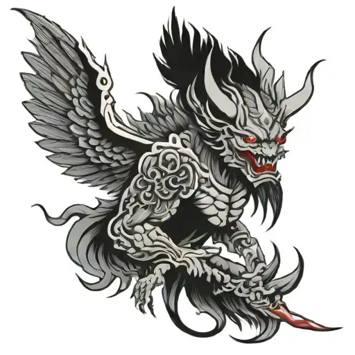 Wing Demon Wing tattoo design idea