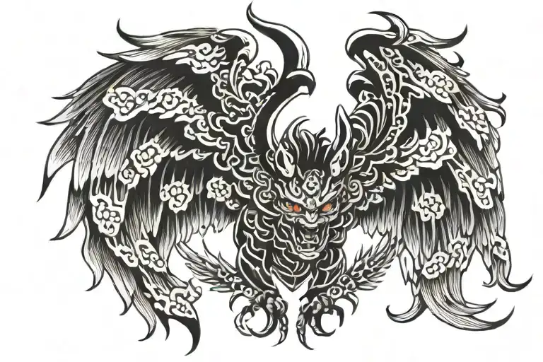 Wing Demon Wing tattoo design idea
