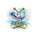 polish eagle carrying an anchor tattoo design idea