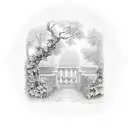 ivy vines and a path that represents a rough childhood tattoo design idea