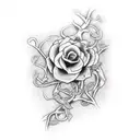 ivy vines that wrap around my arm and a path that represents a rough childhood tattoo design idea