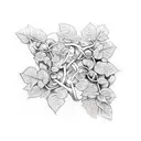 ivy vines that wrap around my arm and a path that represents a rough childhood tattoo design idea