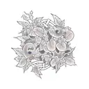 ivy vines that wrap around my arm and a path that represents a rough childhood tattoo design idea