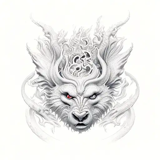 the gate between hell and haven tattoo design idea