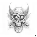 the gate between hell and haven tattoo design idea
