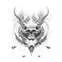 the gate between hell and haven tattoo design idea
