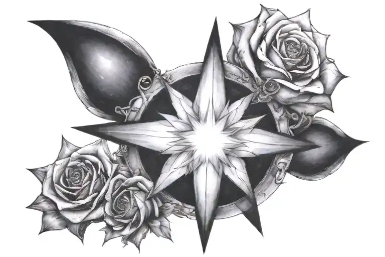 the darkest nights make the brightest stars tattoo design idea