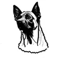 Belgian malinois tattoo design idea