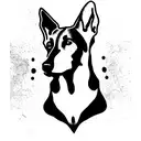 Belgian malinois tattoo design idea