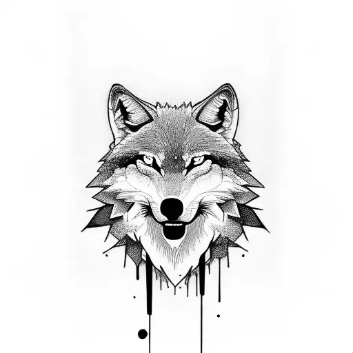 forest wolf raven forearm tattoo design idea