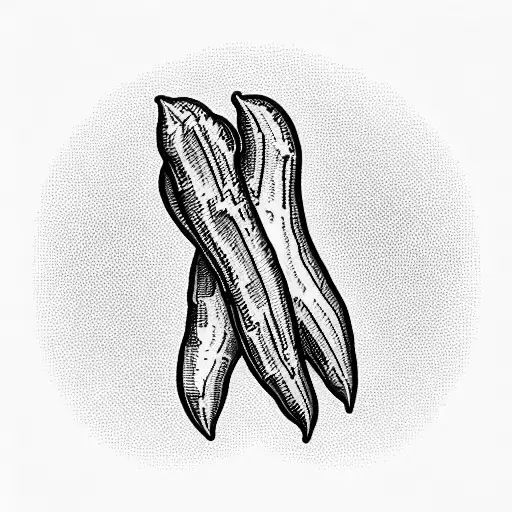 Italian cornicello tattoo design idea