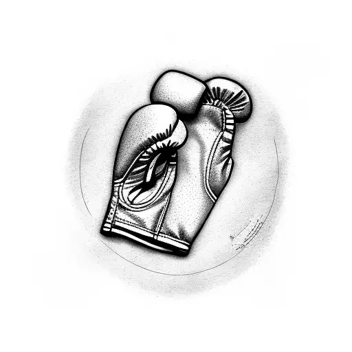 boxing gloves  tattoo design idea