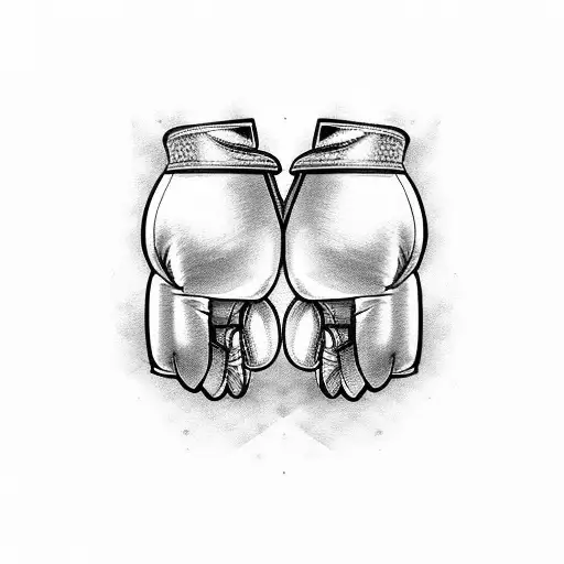 boxing gloves  tattoo design idea