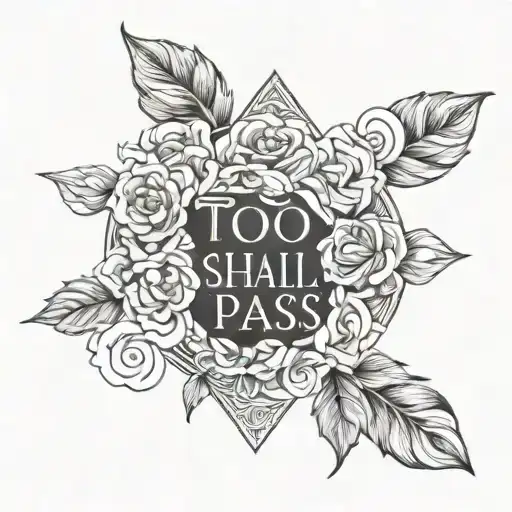 this too shall pass tattoo design idea