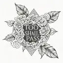 this too shall pass tattoo design idea