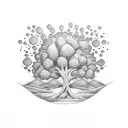 Memory tree tattoo design idea