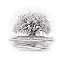 Willow tree tattoo design idea