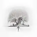 Willow tree tattoo design idea