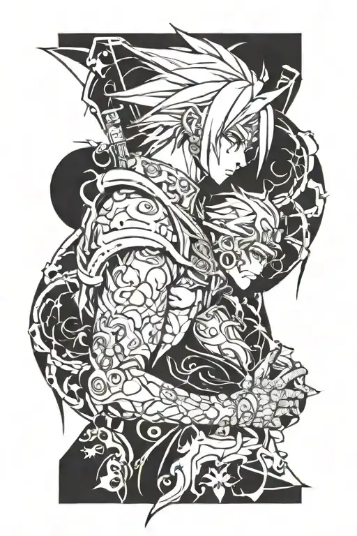 anime sleeve tattoo tattoo design idea