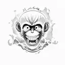 Monkey d luffy  tattoo design idea