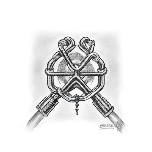 chain inner biceps tattoo design idea
