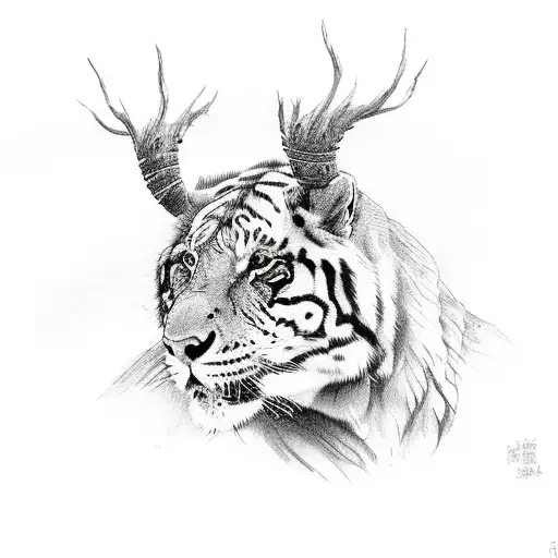 wrestling wildlife  tattoo design idea