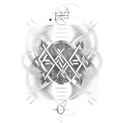 DNA link with pictures within representing being scottish and a virgo tattoo design idea