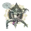 dancing apsara dance in khmer tattoo design idea