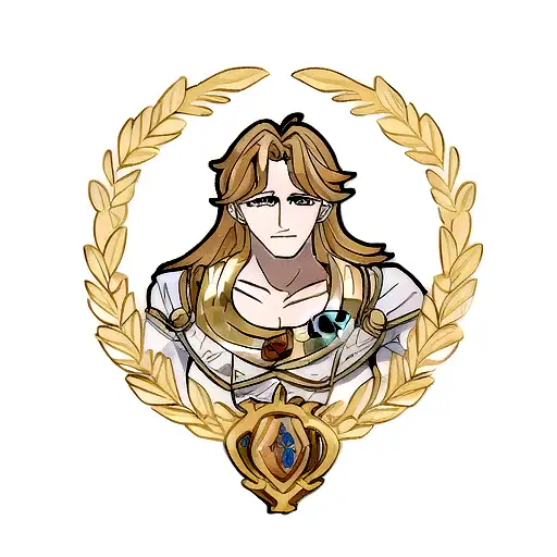 cavaleiros  de ouro mu de ares com  com  galáxia  tattoo design idea