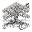 poison tree tattoo design idea