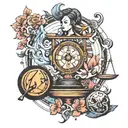 a balance tattoo related to character tattoo design idea