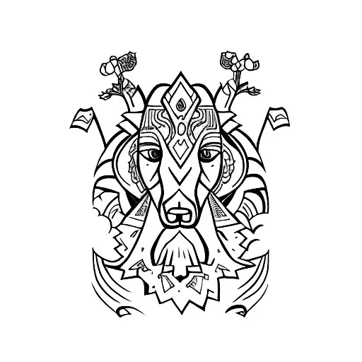 Ukrainian Tryzub tattoo design idea