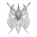 Ukrainian Trident tattoo design idea