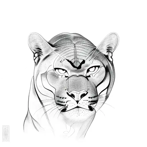 Panther tattoo design idea