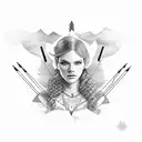 archery tattoo design idea