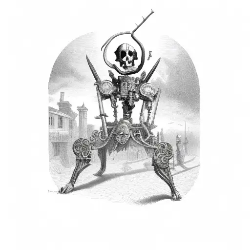 New England Victorian Past Time Death Corr tattoo design idea