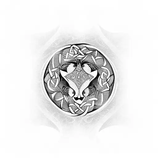 celtic horse tattoo design idea