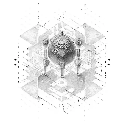 matrix code rain tattoo design idea