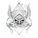 matrix code rain tattoo design idea