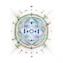 matrix code rain tattoo design idea