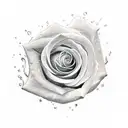 icaro with a poem, a rose, the sun and the sea that melt the ice tattoo design idea