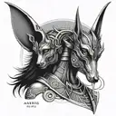 Anubis ra and Thoth sleeve tattoo  tattoo design idea