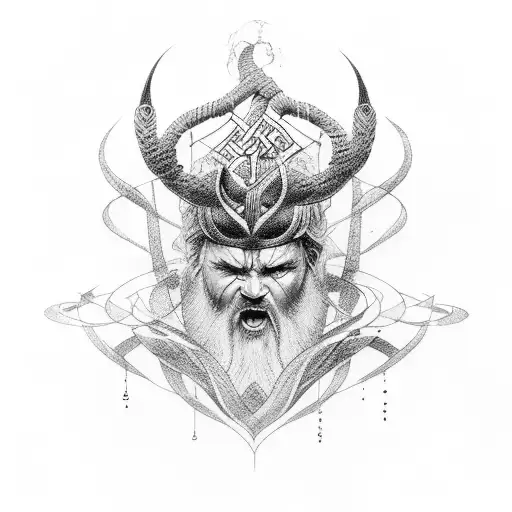 Norse mythology  tattoo design idea