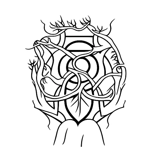 The White Tree of Gondor with its roots spreading across the client's arm tattoo design idea