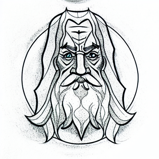 gandalf the gray tattoo design idea