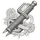 sledgehammer case tattoo design idea