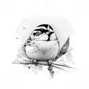Sparrow tattoo design idea