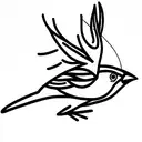 Sparrow tattoo design idea